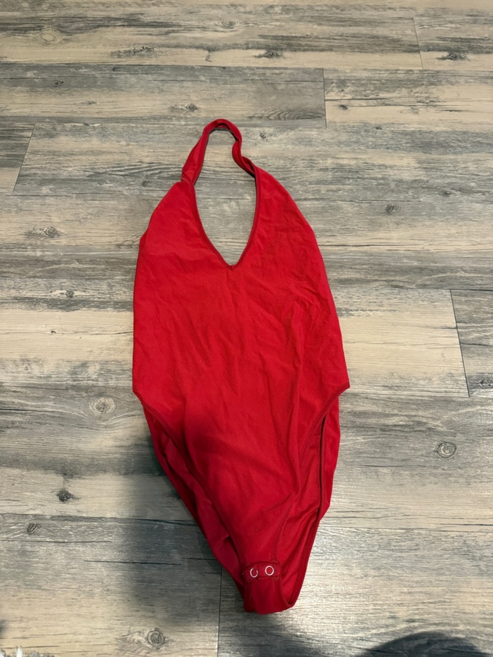 Forever 21 Red Halter Bodysuit